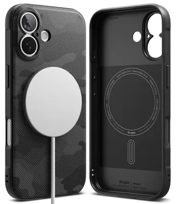 Zdjęcie produktu dla Ringke - Onyx MagSafe etui ochronne na iPhone 17 – czarny kamuflaż