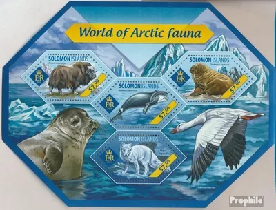 Produktbild von Briefmarken Salomoninseln 2014 Mi 2647-2650 Kleinbogen (kompl. Ausg.) postfrisch Fauna