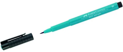 Produktbild von Faber-Castell Tuschestift Pitt Artist Pen B kobalttürkis, Fein, Türkis, Polypropylen (PP), Rund, Tinte auf Pigmentbasis, Kunststoff