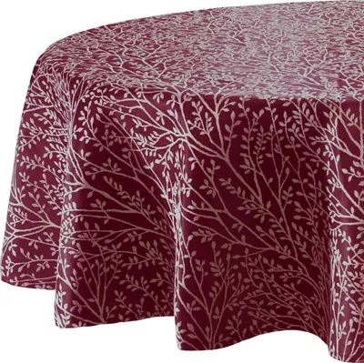 Produktbild von Erwin Müller Tischdecke Malaga" dunkelrot rund: 170 cm Ø"