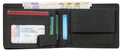 Produktbild von Benthill Herren Geldbörse aus Echt-Leder - Geldbeutel mit RFID-Schutz - Großes Portemonnaie für Herren - Vintage Leder