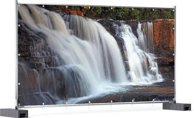 Produktbild von Wallario XXL Outdoor-Poster für Garten oder Balkon, Motiv Wasserfall  im  thailändischen  Regenwald, in ca. 340 x 173 cm