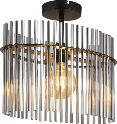 Produktbild von Globo Lighting Deckenleuchte Metall schwarz matt, 1x E27