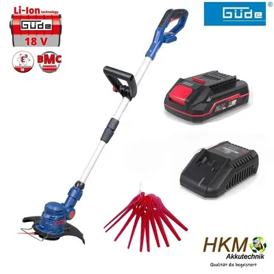 Produktbild von Güde Rasentrimmer RT 18V Akku 2.0 Ah / Ladegerät 3A Kantenschneider