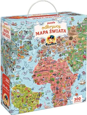 Zdjęcie produktu dla CzuCzu Puzzle odkrywcy Mapa Świata 7+ 93693
