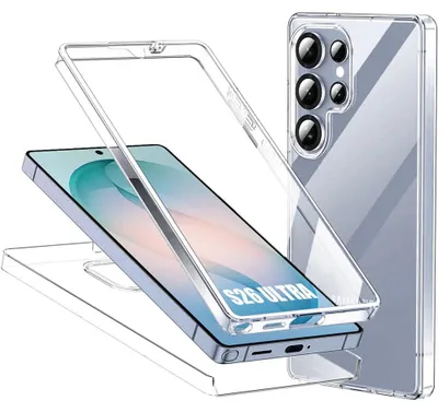 Image de Coque pour Samsung Galaxy S26 Ultra, Protection Intégrale Transparente Antichoc Anti-Rayures PC+TPU