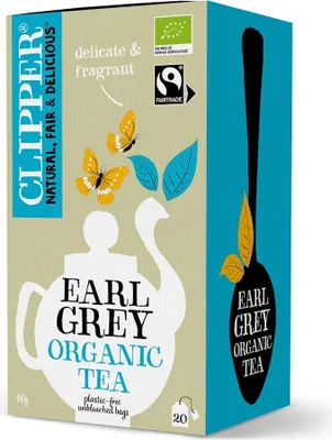 HERBATA CZARNA EARL GREY FAIR TRADE BIO (20 x 2 g) 40 g - CLIPPER