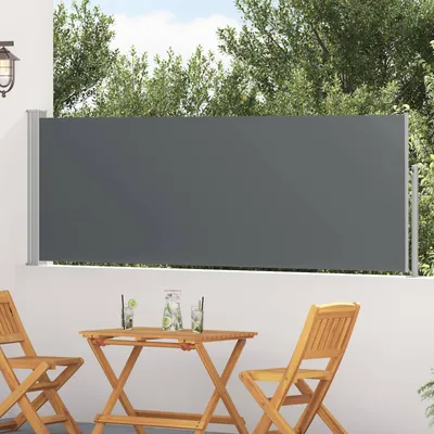 Produktbild von Ausziehbares Seitenmarkise Anthrazit 300 x 100 cm Polyester