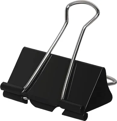 Produktbild von Extra große Binder-Clips, Jumbo-Binder-Clips,60 Stück, große Metall-Papier-Klemmen, schwarz