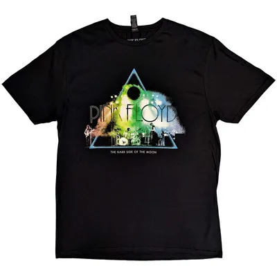 Obrázek produktu pro Pink Floyd Live Band Rainbow Tone Black S Tričko