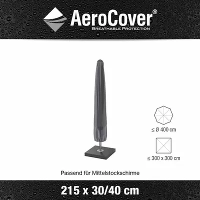Image de AeroCover 798-4 Housse pour parasol H215x30/40 jusqu'à Ø 4 m, anthracite