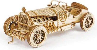 Produktbild von ROKR 3D Holzpuzzle Modellbau Car Holzbausatz für Jugendliche und Erwachsene