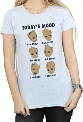 Immagine prodotto di Guardiani della Galassia - Maglietta "Today´s Mood" per donna BI1640 (XL) (Grau)