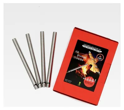 Produktbild von Take2 Grillrohr-Set für Stockbrot aus Edelstahl, 4er-Set
