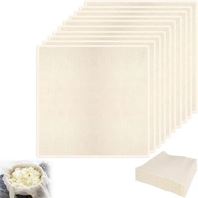 Zdjęcie produktu dla Ściereczki wielokrotnego użytku - zestaw 10 sztuk - 50 x 50 cm - bawełna