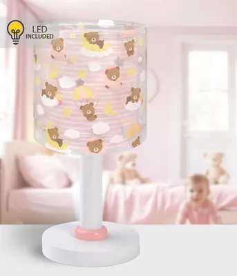 Zdjęcie produktu dla Lampka nocna LED Baby Teddy Misie różowy dla dzieci