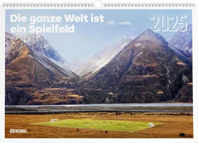 11FREUNDE-Wandkalender: Die ganze Welt ist ein Spielfeld 2025 - Fußball-Kalender - Fan-Kalender - 60x42 - Sport