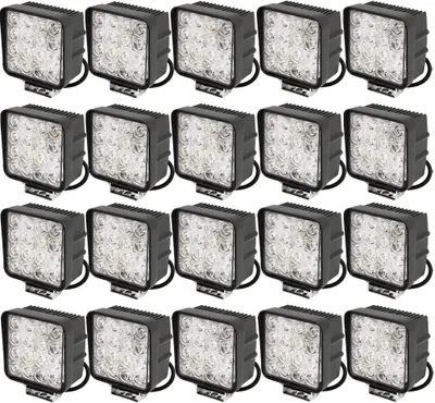 Produktbild von Greenmigo 20x 48W LED Arbeitsscheinwerfer 4320LM Zusatzscheinwerfer LED Scheinwerfer IP67 Offroad Wasserdicht Flutlichtstrahler 12V 24V [++]