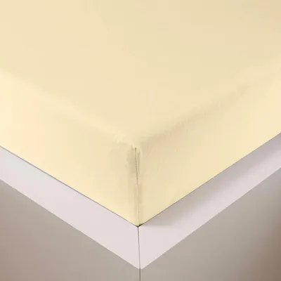 Produktbild von Traumschlaf Jersey Spannbettlaken Samtweich mit Lyocell™ Lyocell 90x190 - 100x220 cm creme