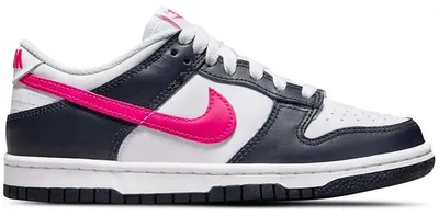 Imagen del producto de Nike Dunk Low Obsidian en rosa intenso (talla para jóvenes) - Talla europea 38.5