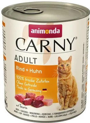 Obrázek produktu pro animonda Carny 4017721837293, Dospělý jedinec, Jakékoli plemeno, Hovězí, Kuřecí maso, 800 g
