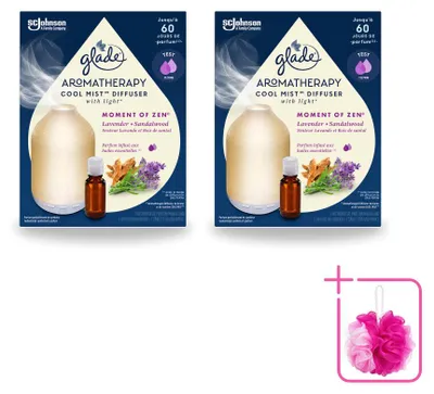 Imagen del producto de 2 difusores de aromaterapia en spray Glade – Set de inicio – "Momento de Zen" – 17,4 ml – Paquete ahorro – 2 unidades