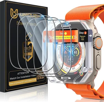 Obrázok produktu pre Pancierová fólia pre Apple Watch Ultra 49mm Full Screen 9H - 4 kusy