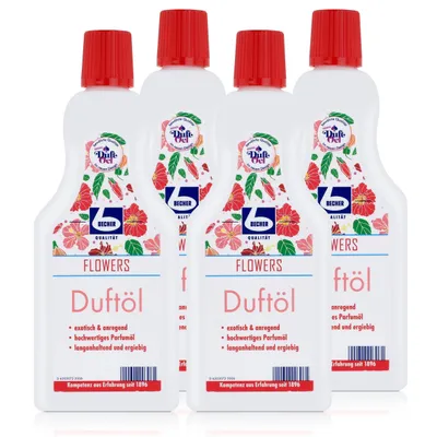 Produktbild von Dr. Becher Duftöl Flowers 500ml - Parfumöl (4er Pack)