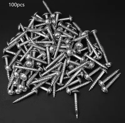 Obrázok produktu pre 100 ks pozinkovaných skrutiek M4-25 mm so šikmým samorezom Mechanický elektronický nástroj