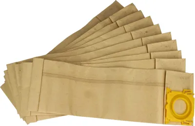 Produktbild von vhbw 10x Staubbeutel Ersatz für Sebo 5093ER, 5093N, 5093LS für Staubsauger - 29cm x 13,5cm Sandfarben