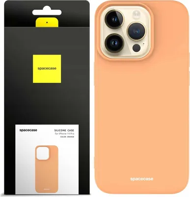 Image de SPACECASE Coque en silicone pour iPhone 14 Pro Orange