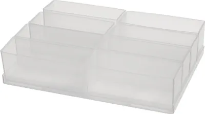 Produktbild von raaco Einteilungsset 8tlg. transparent Breite 39 x Tiefe 109 x Höhe 47mm für Art. -Nr.871325-871332 - 136419