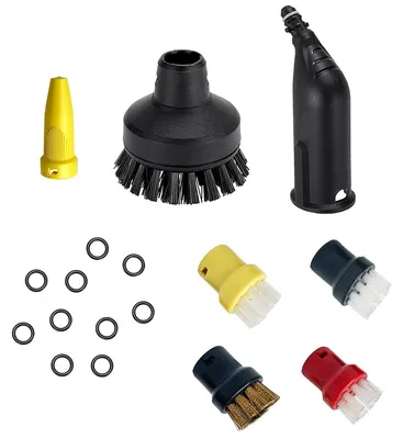 Dampfreiniger-Zubehörset, Rundbürsten & Düsen, kompatibel mit Karcher SC1-SC7