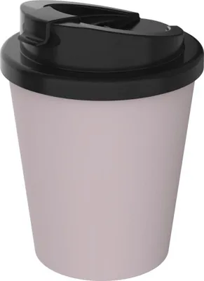 Obrázek produktu pro hrnek na kávu "Premium Deluxe" - termo hrnek z bioplastu bez BPA s dvousložkovým uzávěrem - 250 ml izolovaný hrnek na cesty Vyrobeno v Německu - lila barva