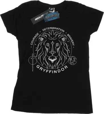 Produktbild von Harry Potter - "Gryffindor" T-Shirt für Damen BI23484 (M) (Schwarz)