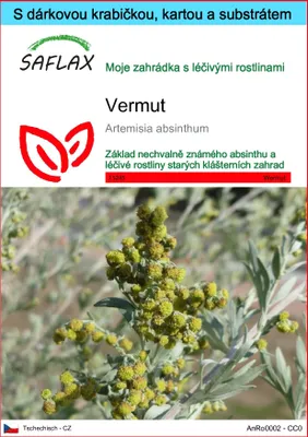 Obrázek produktu pro SAFLAX Dárková sada - vermut - Artemisia absinthum - 500 Semena - S dárkovou krabičkou, přepravním štítkem, dárkovou kartou a pěstebním médiem
