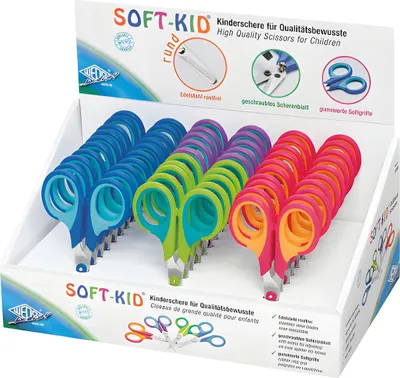 Produktbild von WEDO Kinderschere SOFT-KID 11,5 cm/73930 sortiert rund 1 Stück