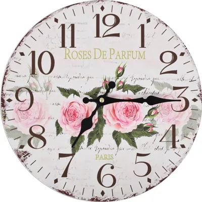Image de vidaXL Horloge murale vintage fleurs 30 cm