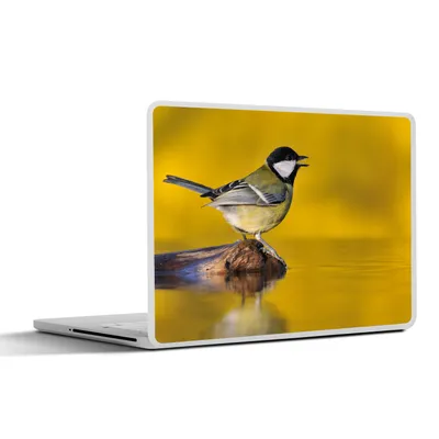 Produktbild von MuchoWow® Laptop Aufkleber Sticker Cover Kohlmeise - Vogel - Wasser 40x30 cm - Laptop Dekoration - Selbstklebend