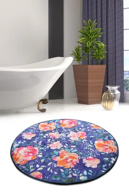 Produktbild von Mijolnir, Flowers- CHL1667, Bunt, Badematten, 700 gr/m², 100% Mikropolyamid