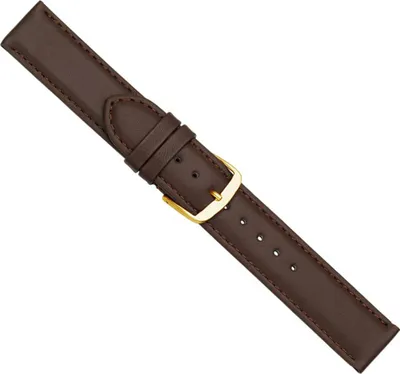 Produktbild von Beach Ersatzband Uhrenarmband Kalbsleder Dunkelbraun  20430G, Stegbreite:28mm