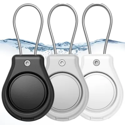 Productafbeelding van NEUTYPECHIC 3-delige set voor Airtag-sleutelhangers, krasbestendig, draagbaar, zwart