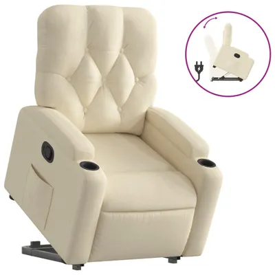 Produktbild von vidaXL Relaxsessel mit Aufstehhilfe Creme Stoff