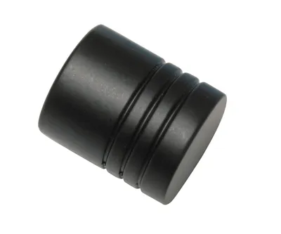Produktbild von Gardinia Endknopf Zylinder zu Stilprogramm Memphis, Ø 16 mm schwarz