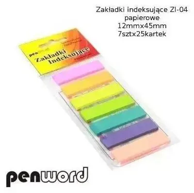Obrázek produktu pro Papírové záložky 12 x 45 mm, 7 x 25 ks – Penword