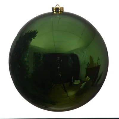 Produktbild von Weihnachtskugel für den Außenbereich, Ø 20 cm frostfest und witterungsbeständig  - piniengrün Christbaumkugeln - Weihnachtsbaumkugeln für Draußen