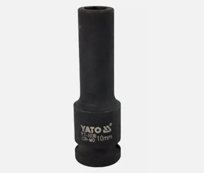 Produktbild von Yato YT-1030, Steckschlüsselbuchse, Schwarz, 1/2", Metrisch, 10 mm, Verchromtes Molybdän