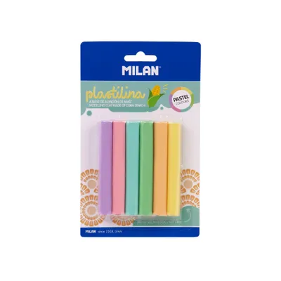 Zdjęcie produktu dla Plastelina MILAN PASTEL 6 kolorów x 11 g