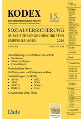 Zdjęcie produktu dla KODEX Sozialversicherung 2026, Band III