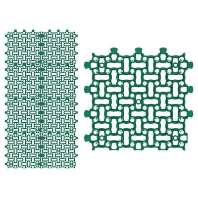 Produktbild von GARDENIX  Rasengitter Paddockplatte 8x 50x50 cm (2,00m²) Rasenwaben Parkplatzrasen Rasenmatten Kiesgitter Rasengitterplatten Grün